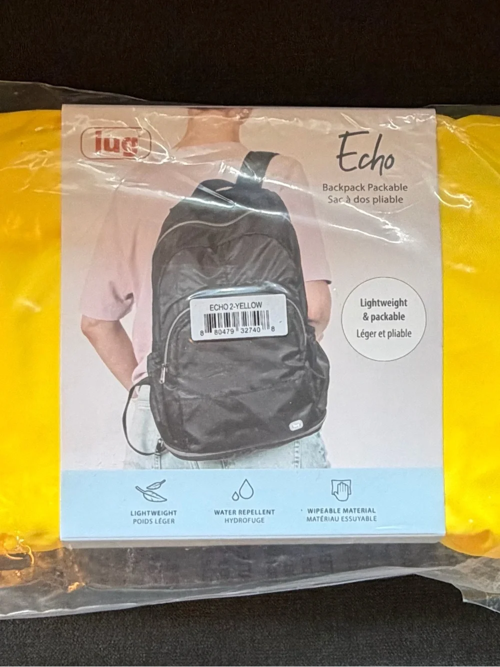 Lug Echo 2 Packable Backpack – Yellow (Brights Neon)